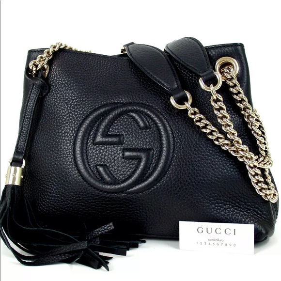 RARE MINI GUCCI SOHO CHAIN TASSEL LEATHER - Picture 2 of 15
